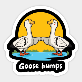 Goose bumps (on dark colors) Sticker